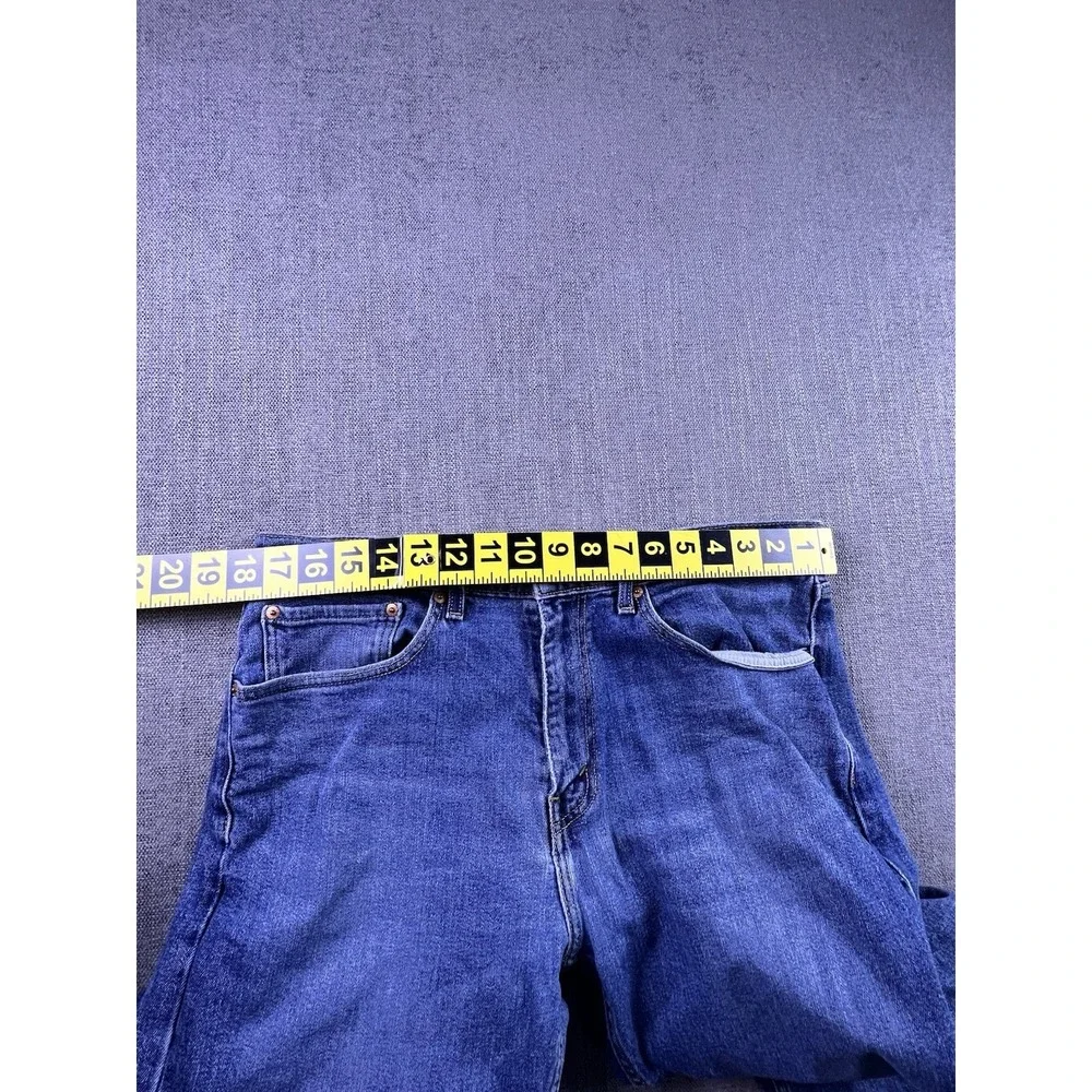 Levi's 505 Jeans Men 34x32 Straight Blue Medium Wash Biker Cowboy Rodeo